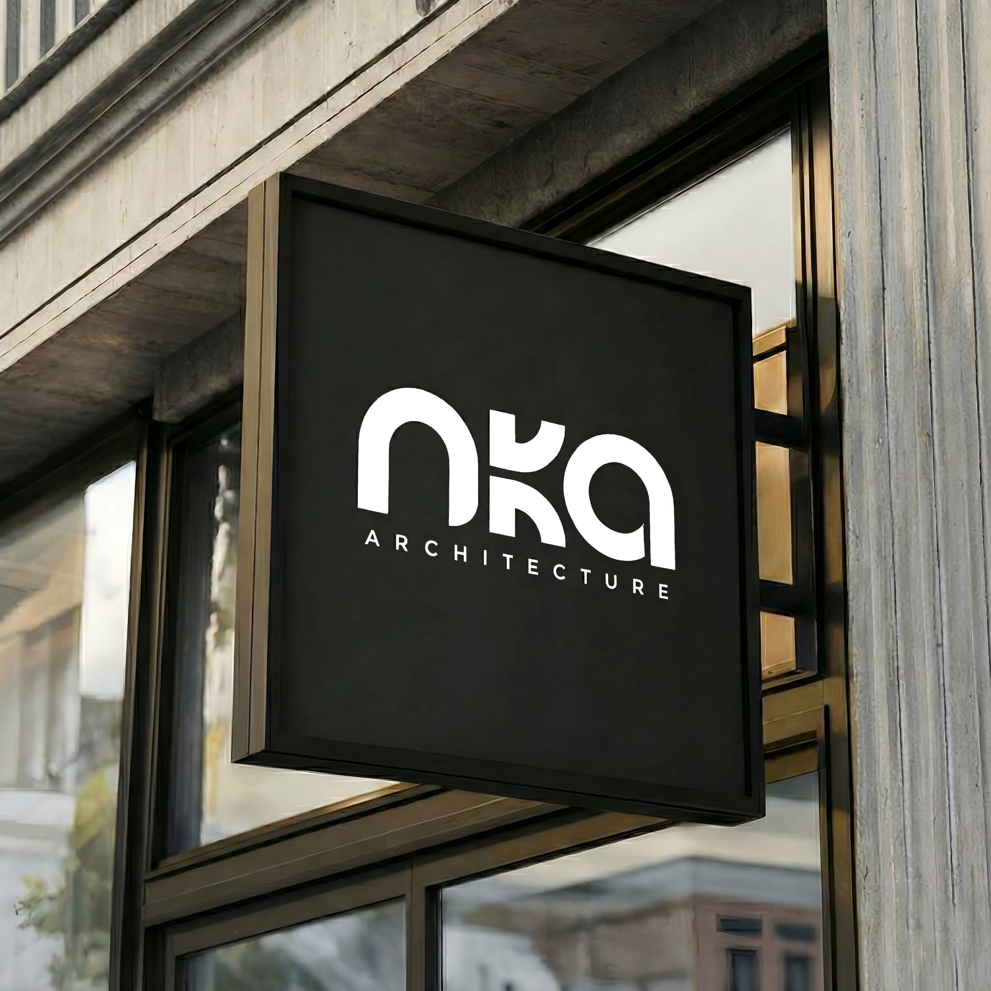 NKA Mimarlık tabelası